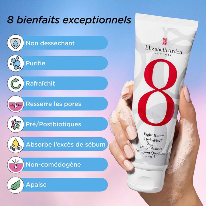 Eight Hour® HydraPlay Nettoyant Quotidien 2 en 1