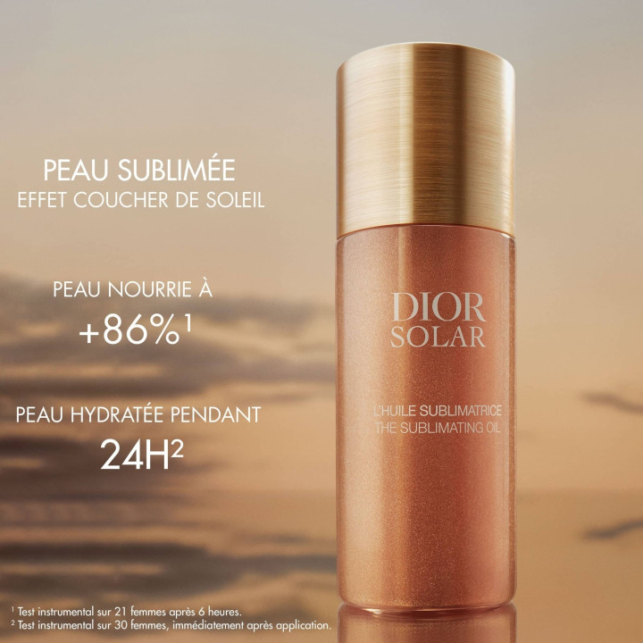 Dior Solar L'Huile Sublimatrice Huile Corps, Visage et Cheveux - Huile Perfectrice d'Éclat