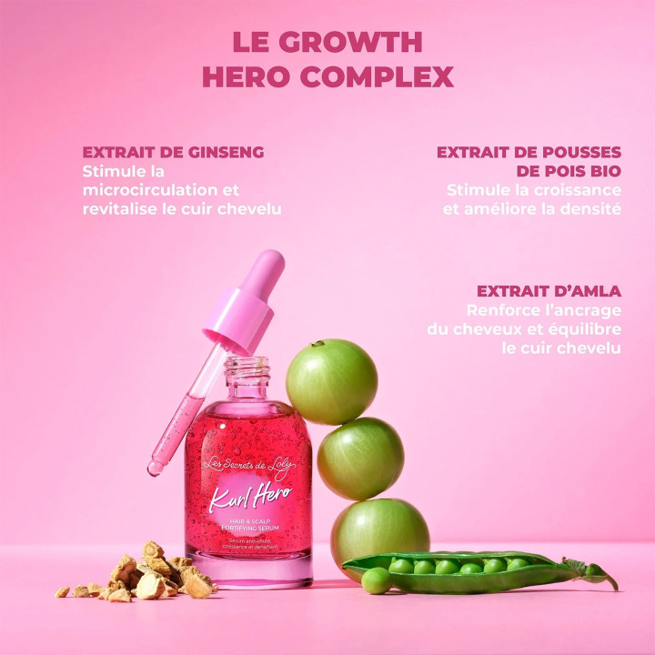 Kurl Hero Sérum Anti-chute, Croissance et Densifiant