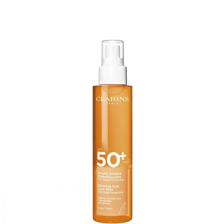 Brume Solaire Embellissante SPF 50+ Soin Solaire Corps Très Haute Protection 150 ml - CLARINS - Incenza
