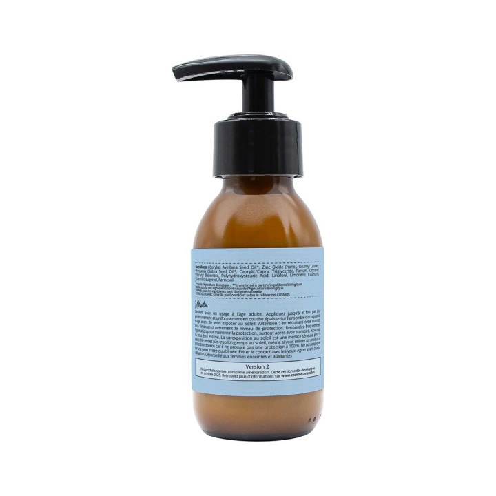 Crème solaire liquide minérale SPF 50 Monoï & Musc