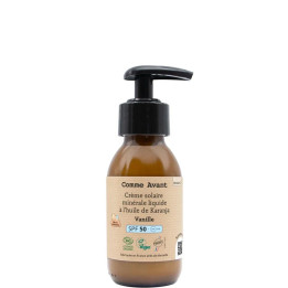 Crème solaire liquide minérale SPF 50 Vanille - Dès la Naissance 90 ml