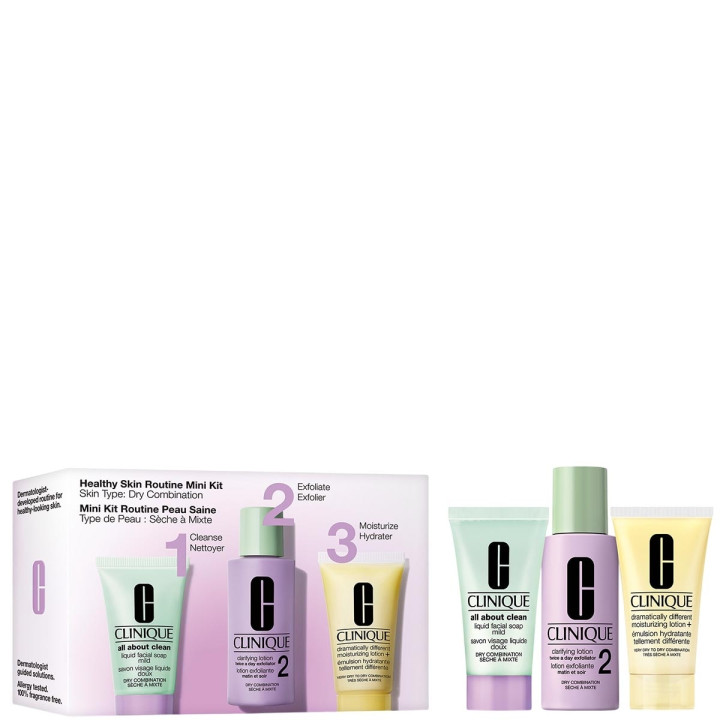 Basic 3 Temps™ Kit Peau Saine  Coffret Soin Visage - Peaux Sèches à Mixtes