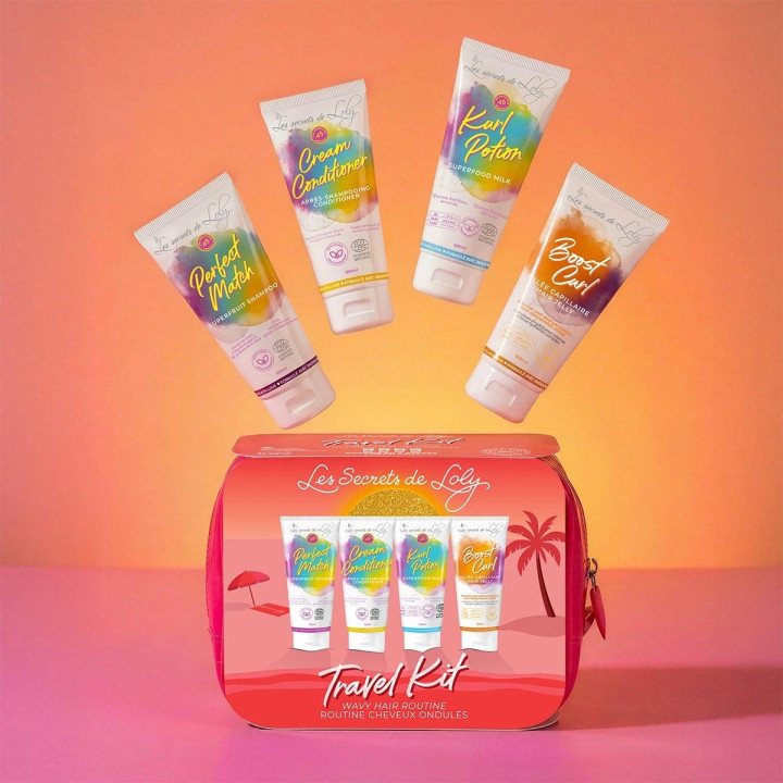 Trousse Cheveux Ondulés Routine Format Voyage
