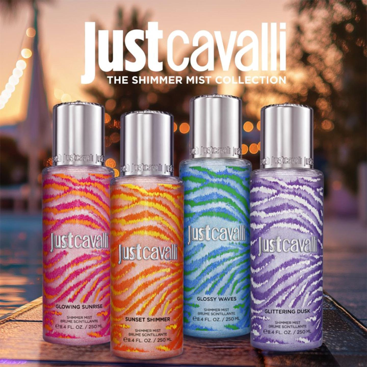 Just Cavalli Glowing Sunrise Brume Parfumée Scintillante pour le Corps