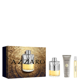 Azzaro Wanted, coffret eau de toilette 100 ml, gel douche cheveux et corps 75 ml et vaporisateur 10 ml