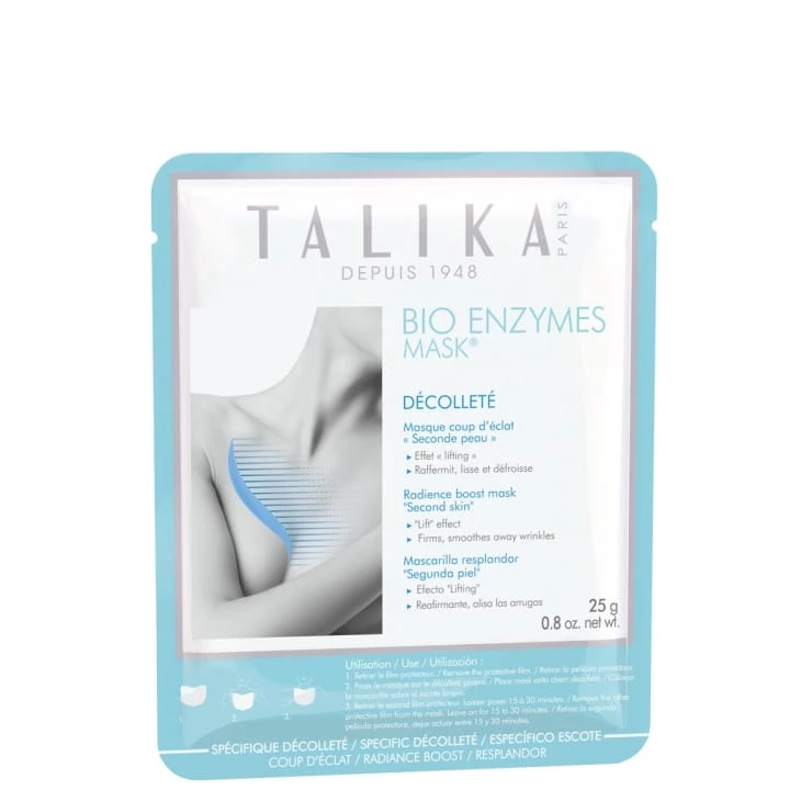 Bio Enzymes Mask Décolleté Masque Coup d'Éclat Seconde Peau - Talika - Incenza