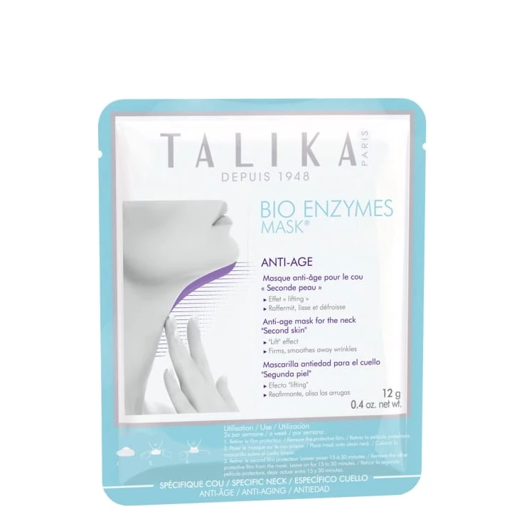 Bio Enzymes Mask Anti-Âge Cou Masque Anti-Âge Cou Seconde Peau - Talika - Incenza