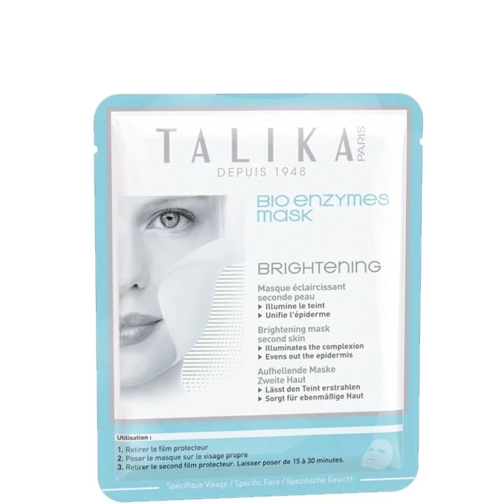 Bio Enzymes Mask Brightening Masque Éclaircissant Seconde Peau en Biocellulose - Talika - Incenza