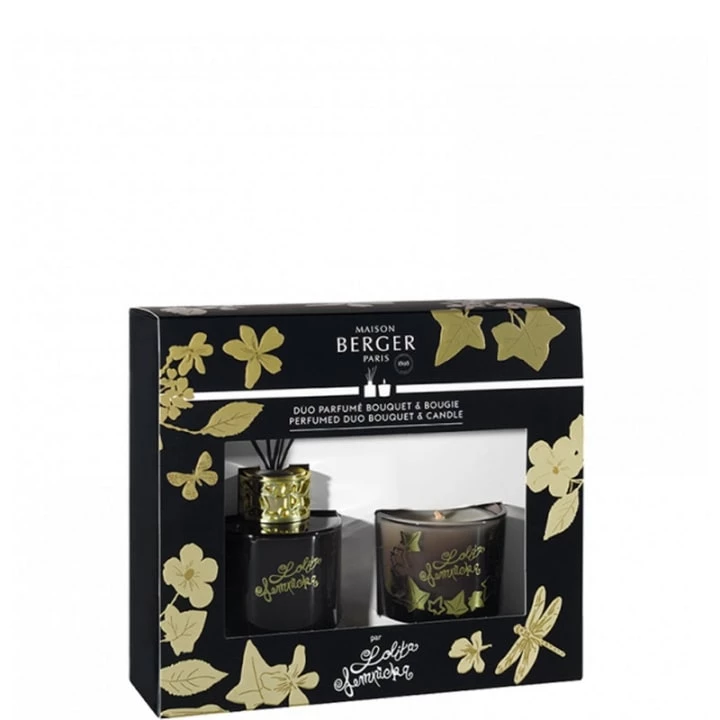 Lolita Lempicka Black Edition Duo mini Bouquet & Bougie - Maison Berger Paris - Incenza