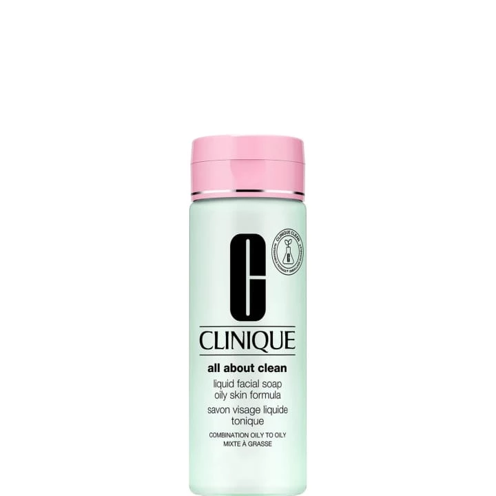 All About Clean™ Savon Visage Liquide Tonique - Peaux mixtes à grasses 200 ml - CLINIQUE - Incenza