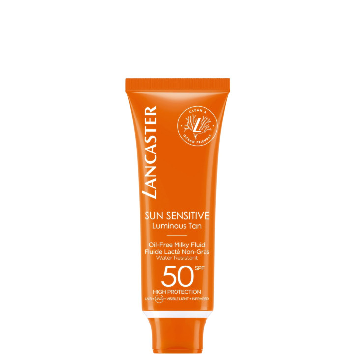 Sun Sensitive  Fluide Lacté Non-Gras Visage SPF50