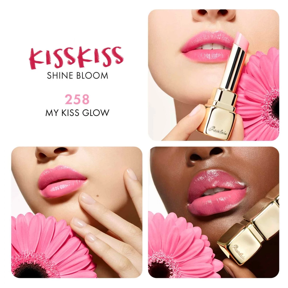 Guerlain kisskiss shine bloom. Герлен Kiss Kiss Shine Bloom. Kiss Kiss Shine Bloom 258. Помада Кисс 258 герлен. Guerlain помада Kiss Kiss Shine Bloom 609.