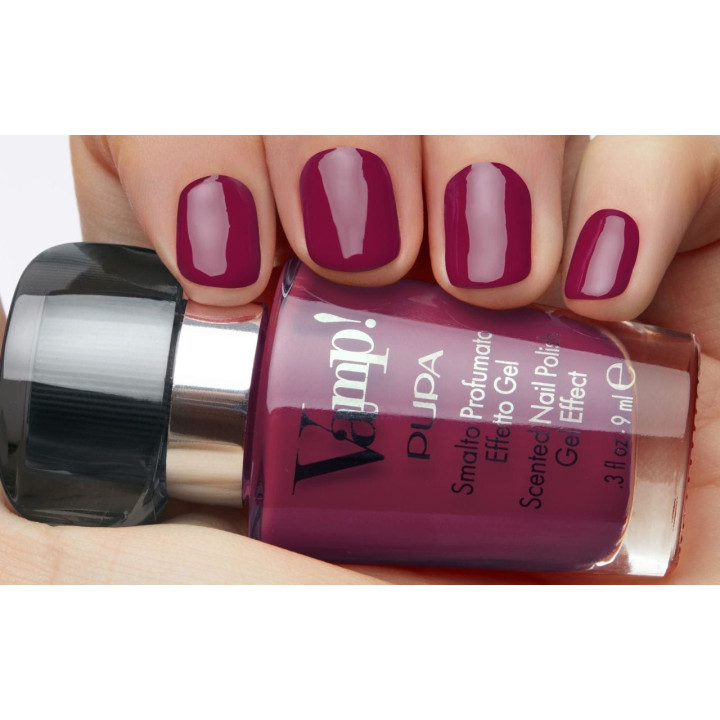 Vamp! Vernis à Ongles Parfumé Effett Gel Vernis parfumé effet gel à la fragrance noire
