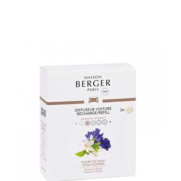 Fleurs de Musc Recharges Diffuseur de Voiture - Maison Berger Paris - Incenza