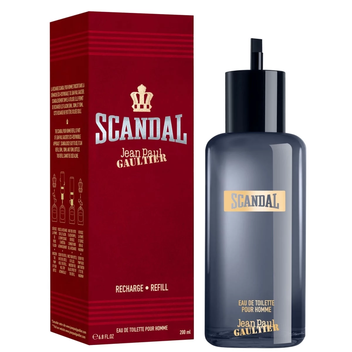 Scandal Pour Homme de Jean Paul Gaultier Eau de Toilette Recharge Incenza