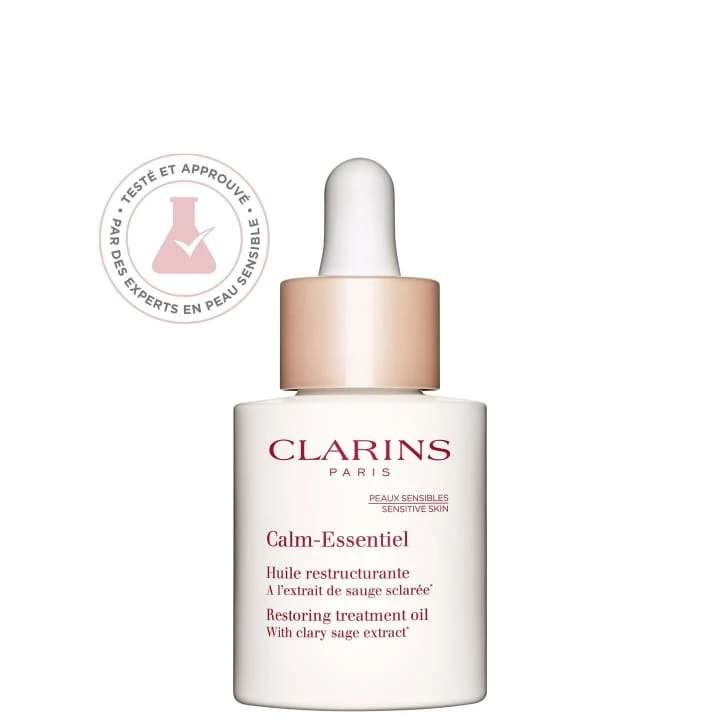 Calm-Essentiel Huile Restructurante  A l’extrait de sauge sclarée - CLARINS - Incenza