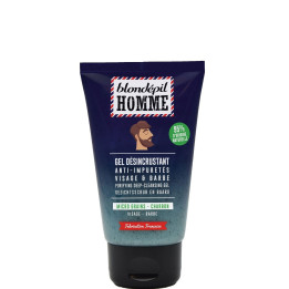 Blondépil Homme Gel Désincrustant Anti-Impuretés Visage & Barbe