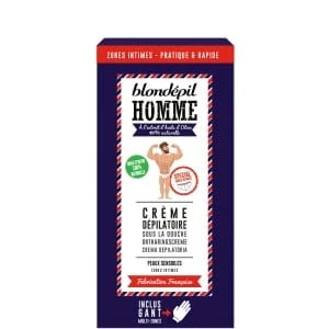 Blondépil Homme Crème Dépilatoire Sous la Douche - Zone Intimes Blondépil Homme Crème Dépilatoire Sous la Douche - Zone Intimes