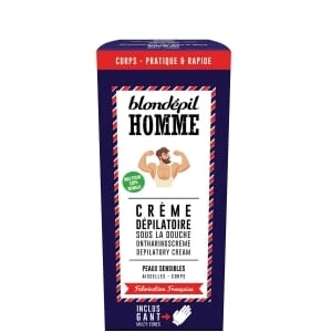 Blondépil Homme Crème Dépilatoire Sous la Douche - Peaux Sensibles Aisselles - Corps Blondépil Homme Crème Dépilatoire Sous la Douche - Peaux Sensibles Aisselles - Corps