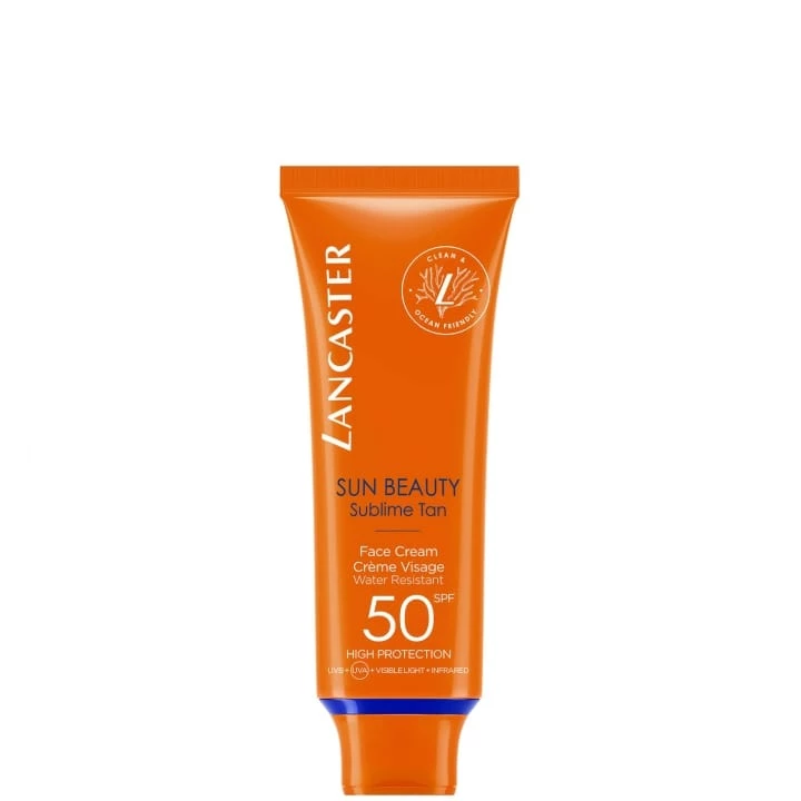 Sun Beauty de LANCASTER Crème Visage Confort Bronzage Lumineux SPF50