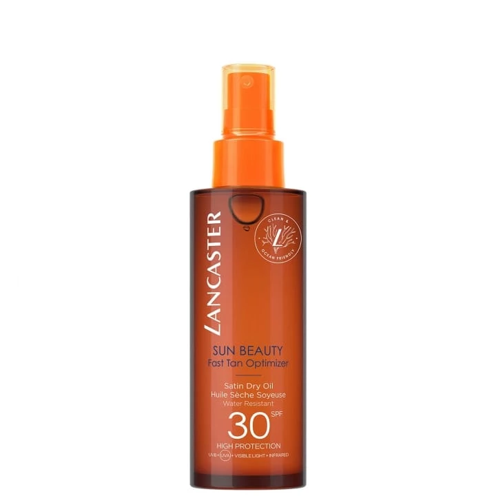 Sun Beauty Huile sèche soyeuse accélératrice de bronzage spray SPF30 - LANCASTER - Incenza