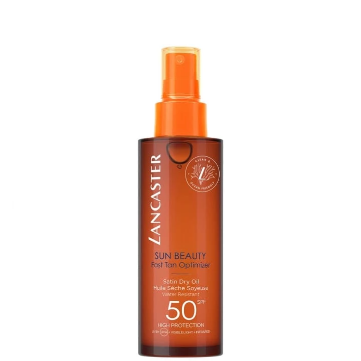 Sun Beauty Huile Sèche Soyeuse Accélératrice de Bronzage Spray SPF50 - LANCASTER - Incenza