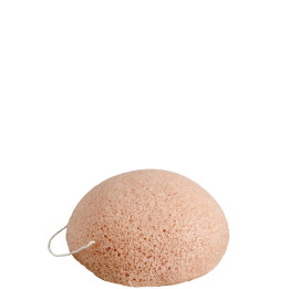 Éponge Konjac Trempée à l'Argile Rose