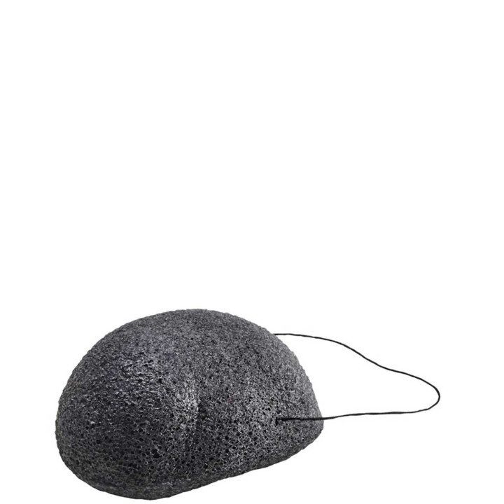 Éponge Konjac Trempée au Charbon de Bambou
