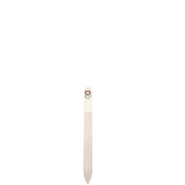 Lime en verre Blanche avec Strass 14,5 cm