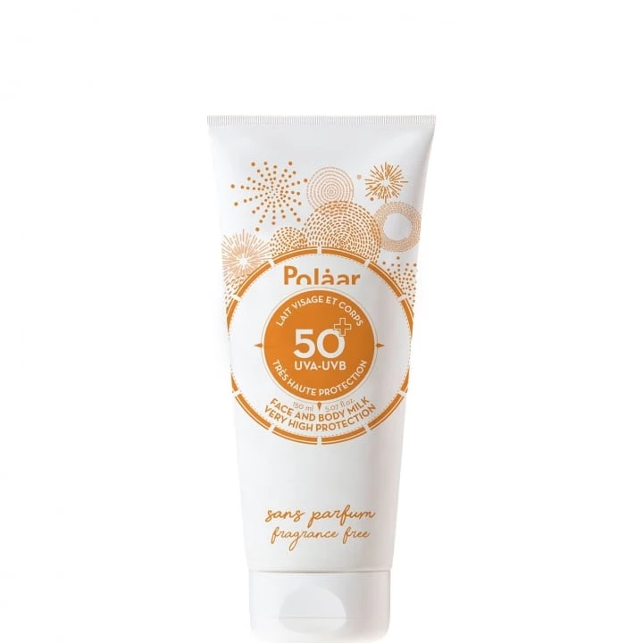 Lait Solaire Visage et Corps SPF50+ Très Haute Protection Sans Parfum - Polaar - Incenza