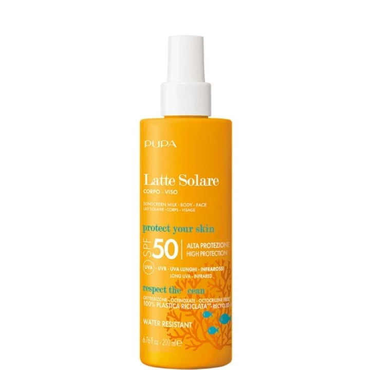 Lait Solaire Multifonction SPF 50 Visage & Corps Haute Protection UVA - UVB - Infrarouges - Pupa - Incenza