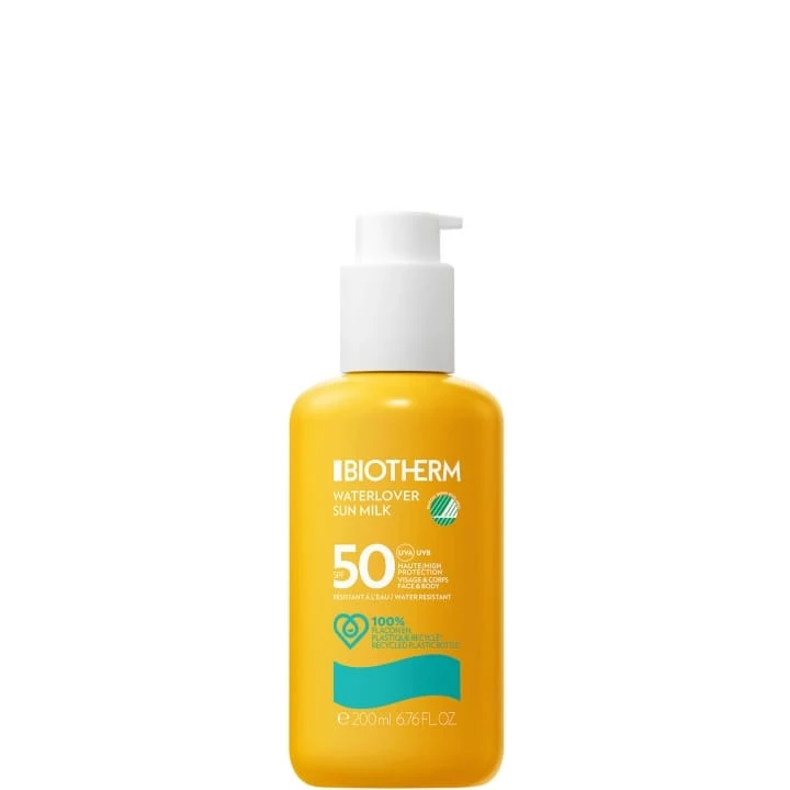 Waterlover Sunmilk SPF 50 -  Lait Solaire Hydratant  Visage & Corps Écoresponsable - Biotherm - Incenza