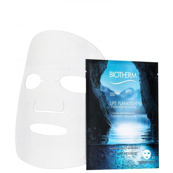 Life Plankton™ Masque tissu hydratant et régénérant - Biotherm - Incenza