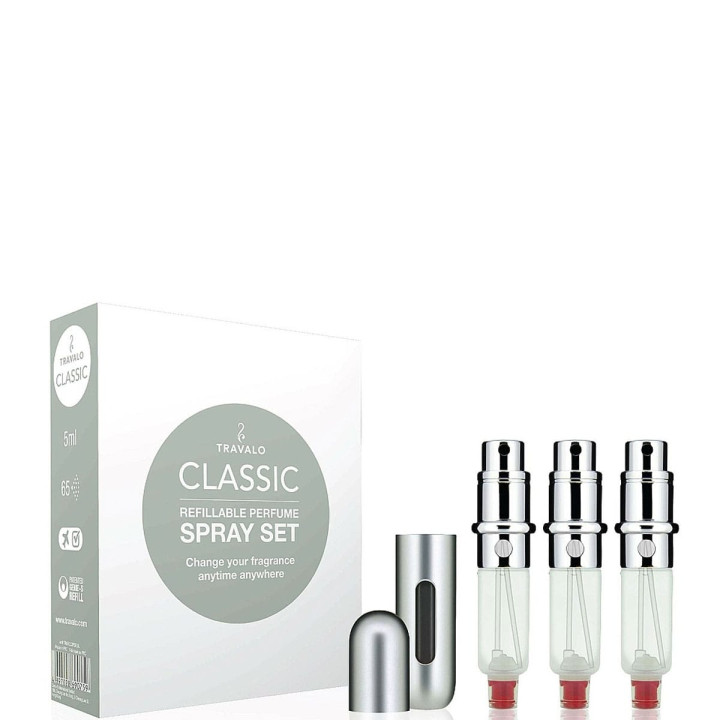 Travalo Coffret Vaporisateur de Sac Rechargeable silver