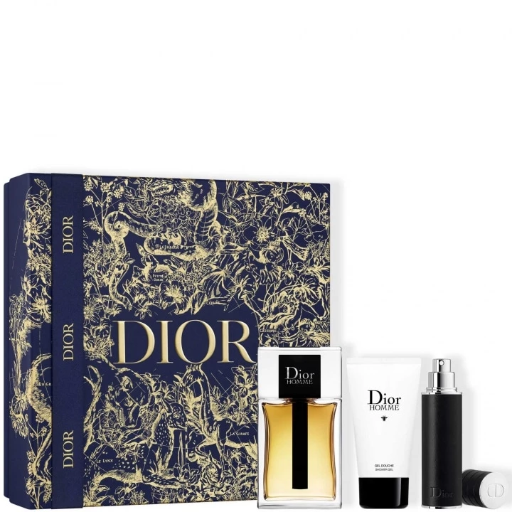 Dior Homme Coffret cadeau - Eau de toilette, Gel Douche Parfumé & Vaporisateur de Voyage -  - Incenza