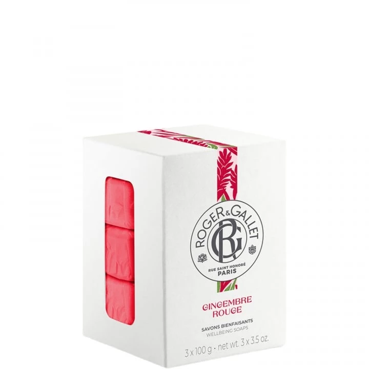 Gingembre Rouge Coffret 3 Savons Bienfaisants - Roger&Gallet - Incenza