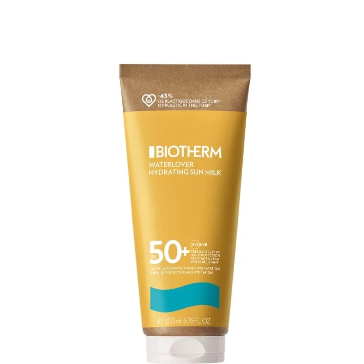 Waterlover Lait Solaire Hydratant Visage & Corps SPF 50+ - Tube Éco-conçu - Biotherm - Incenza