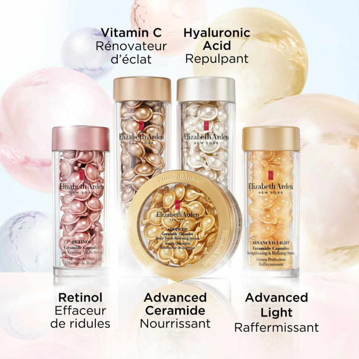 Ceramide Vitamine C Capsules Sérum Rénovateur d'Éclat