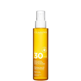 Huile Solaire Embellissante Haute Protection Corps SPF30 Non Grasse, Non Collante
