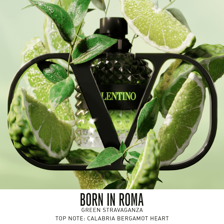 Valentino Born in Roma Green Stravaganza Uomo Eau de Toilette pour Lui Fougère Ambrée