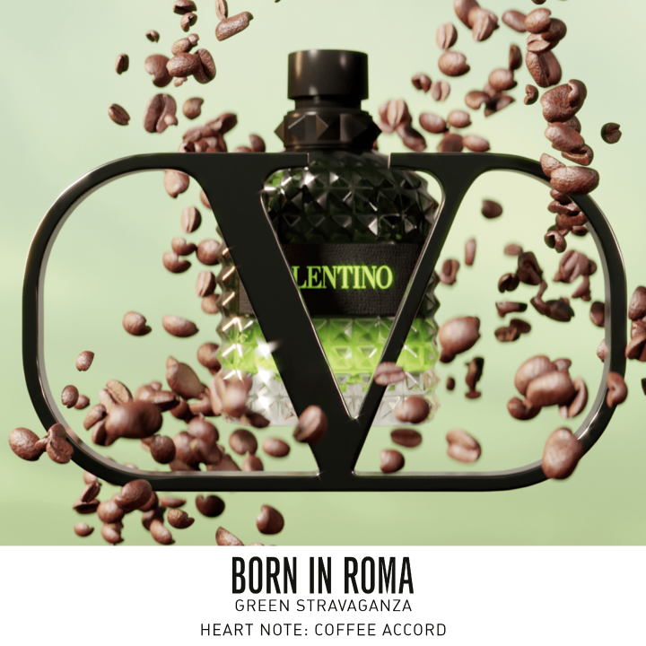 Valentino Born in Roma Green Stravaganza Uomo Eau de Toilette pour Lui Fougère Ambrée