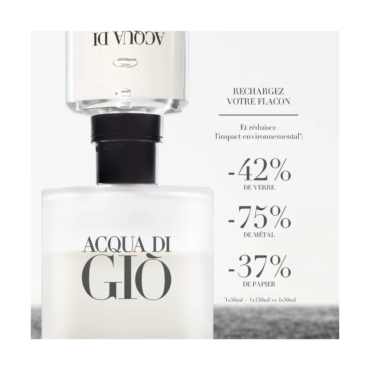 Acqua di Giò de ARMANI Eau de Toilette Rechargeable Incenza
