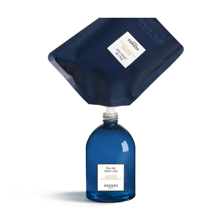 Eau de Citron Noir Gel Moussant Mains & Corps - Recharge