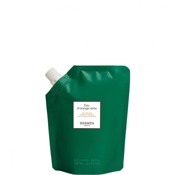 Eau d'Orange Verte Gel Douche Corps & Cheveux - Recharge - HERMÈS - Incenza