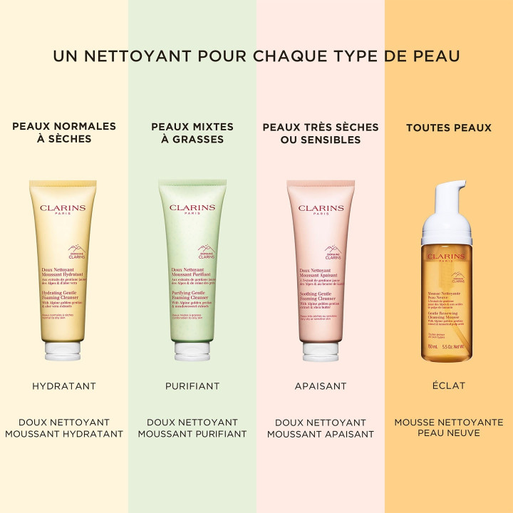 Doux Nettoyant Moussant Purifiant – Peaux mixtes à grasses Nettoyant et démaquillant