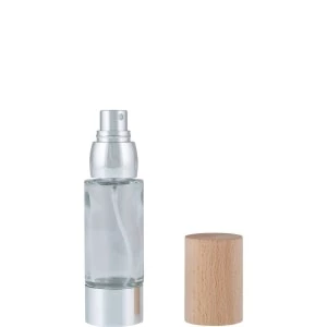 Vaporisateur Rechargeable en Verre Avec Bouchon en Bois Vaporisateur Rechargeable en Verre Avec Bouchon en Bois