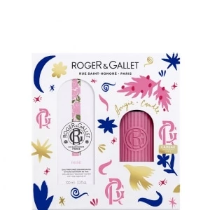 Rose Coffret Eau Parfumée Bienfaisante - Bougie Parfumée Rose Coffret Eau Parfumée Bienfaisante - Bougie Parfumée