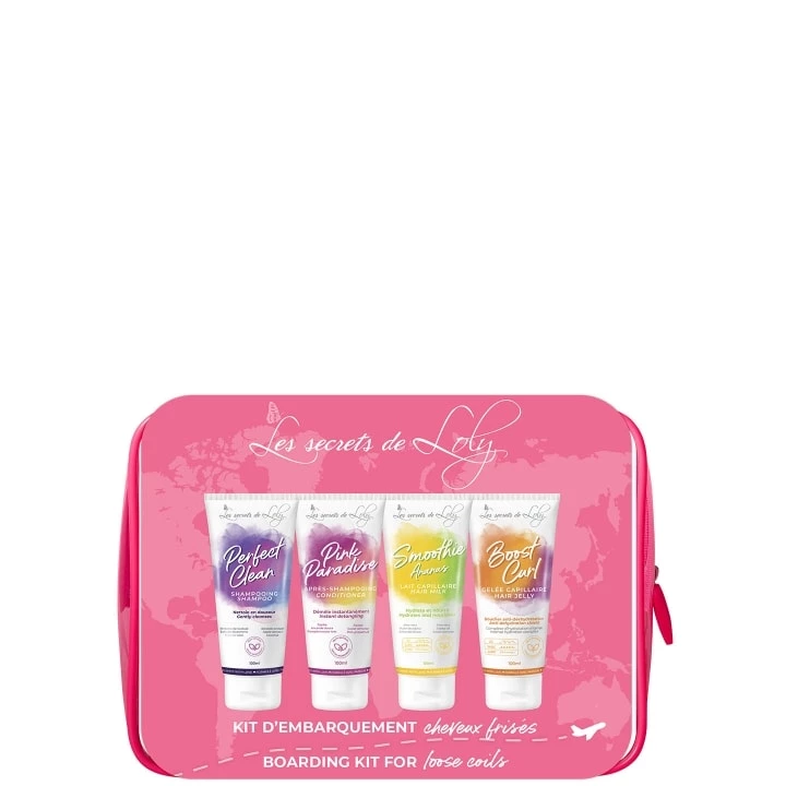 Trousse Cheveux Frisés Routine Format Voyage - 4 Produits - Les Secrets de Loly - Incenza