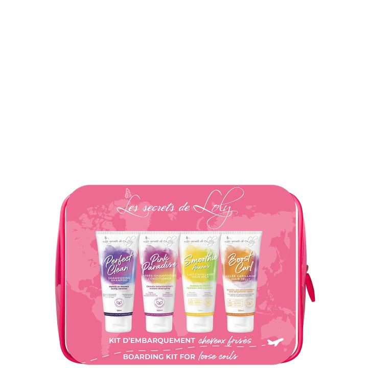 Trousse Cheveux Frisés Routine Format Voyage - 4 Produits